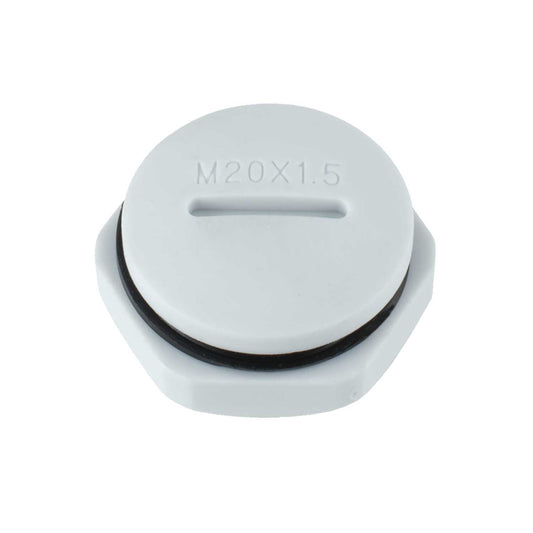 20mm IP68 Blanking Plug Grey (Sold in 1's)