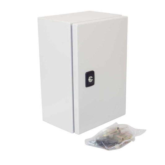 MCG 300mm x 200mm x 150mm Steel Enclosure with Mounting Plate IP66
