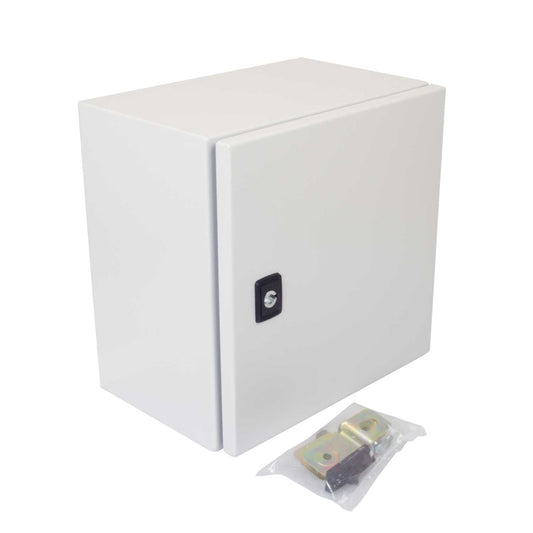 MCG 300mm x 300mm x 200mm Steel Enclosure with Mounting Plate IP66