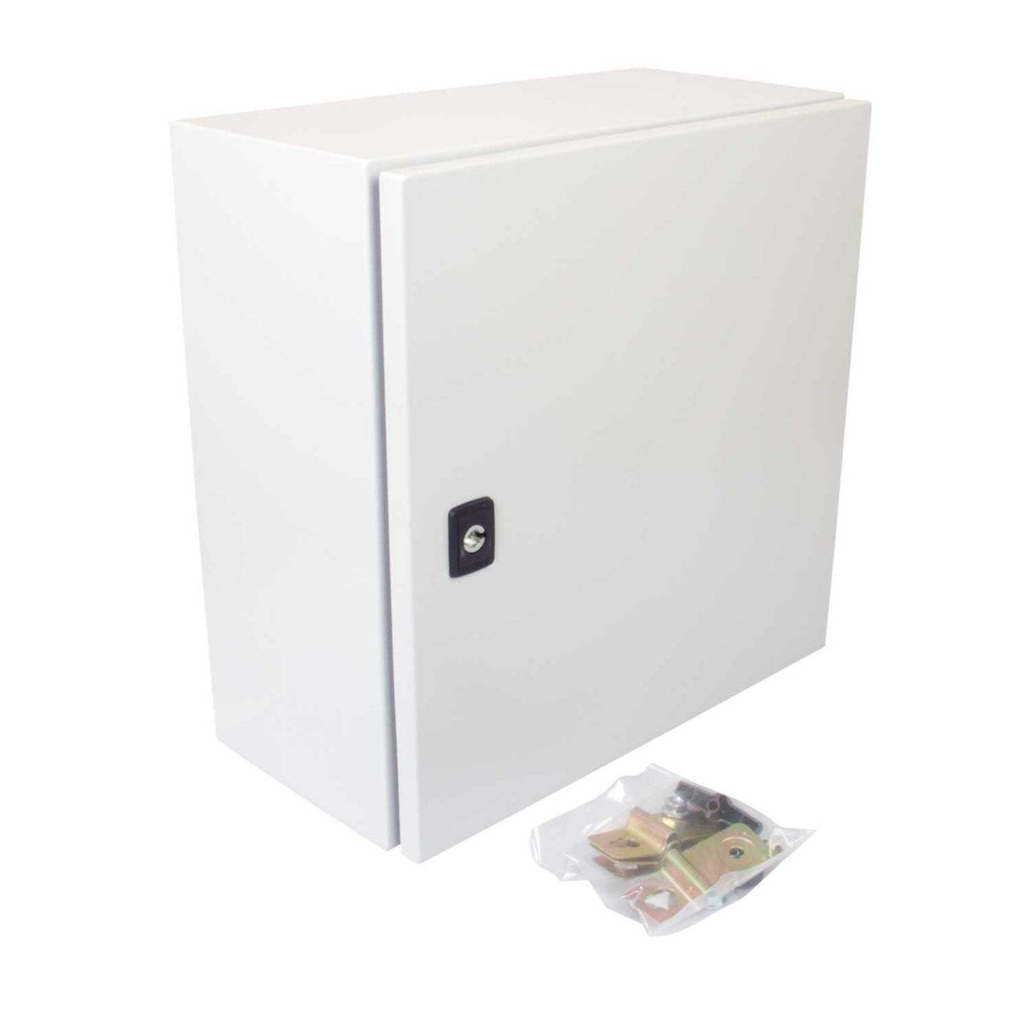 MCG 400mm x 400mm x 200mm Steel Enclosure with Mounting Plate IP66
