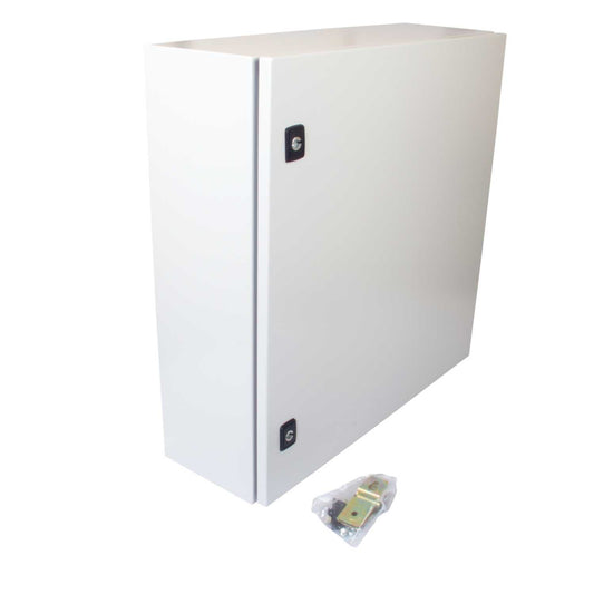 MCG 600mm x 600mm x 200mm Steel Enclosure with Mounting Plate IP66