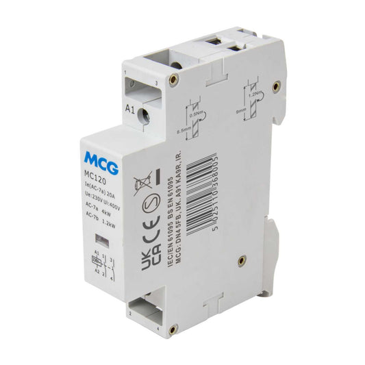 MCG 20A 2P 1 Mod 2 NO Modular Contactor