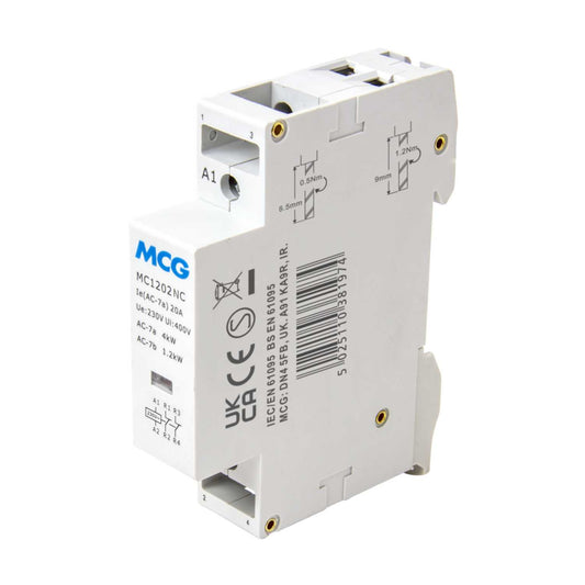 MCG 20A 2P 1 Mod 2 NC Modular Contactor