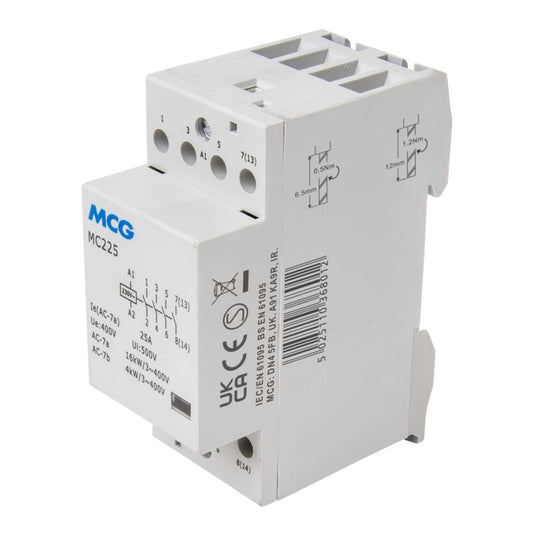 MCG 25A 4P 2 Mod 4 NO Modular Contactor