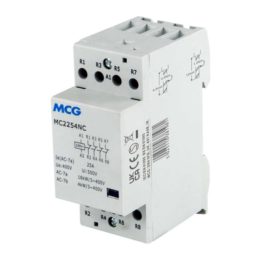 MCG 25A 4P 2 Mod 4 NC Modular Contactor