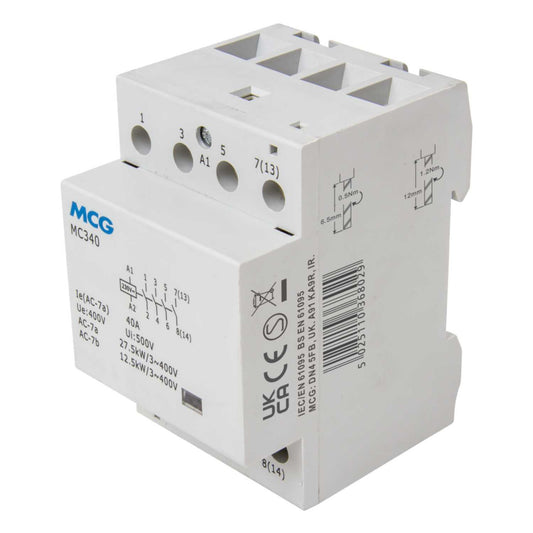 MCG 40A 4P 3 Mod 4 NO Modular Contactor