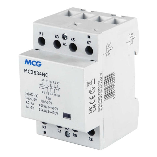 MCG 63A 4P 3 Mod 4 NC Modular Contactor