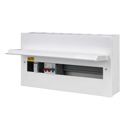 MCG 16 Way 100A Isolator Incomer Metal Clad Consumer Unit Pre-Wired SPD