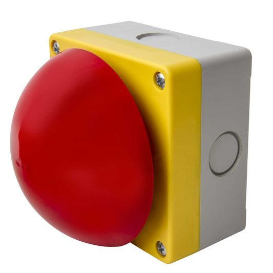 MCG Red Emergency Maintained Switch Ø 90mm Pull to Release