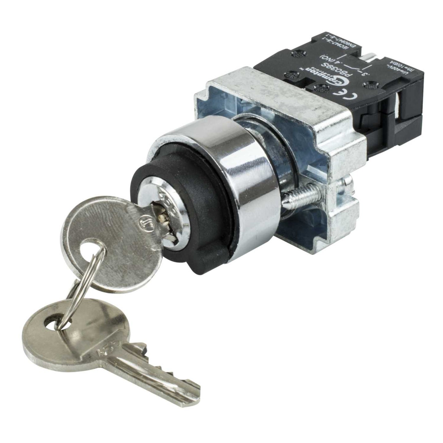 Crompton Selector Key Switch 2 Position Stay Put 1 NO Contact
