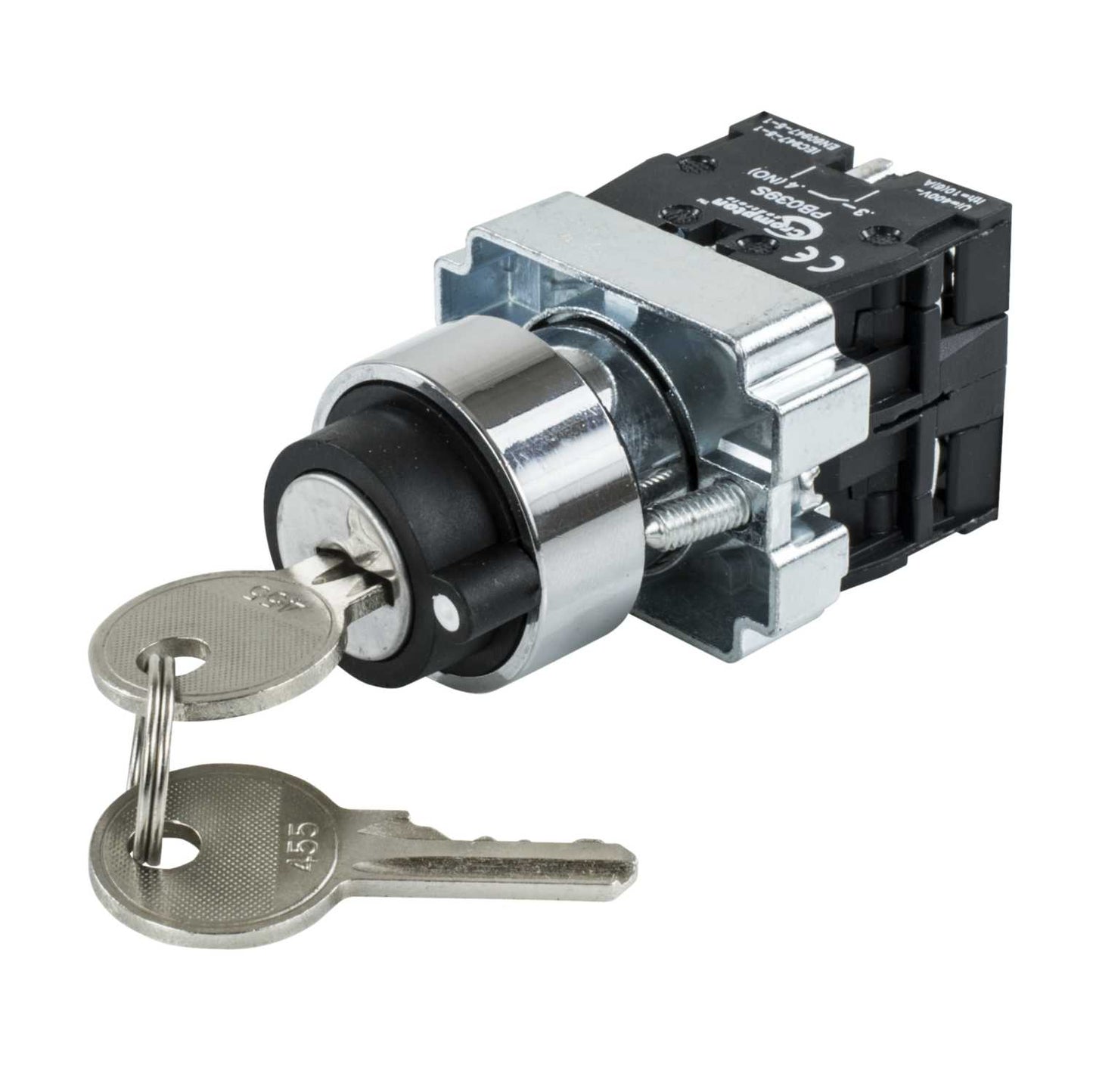 Crompton Selector Key Switch 3 Position Stay Put 2 NO Contacts