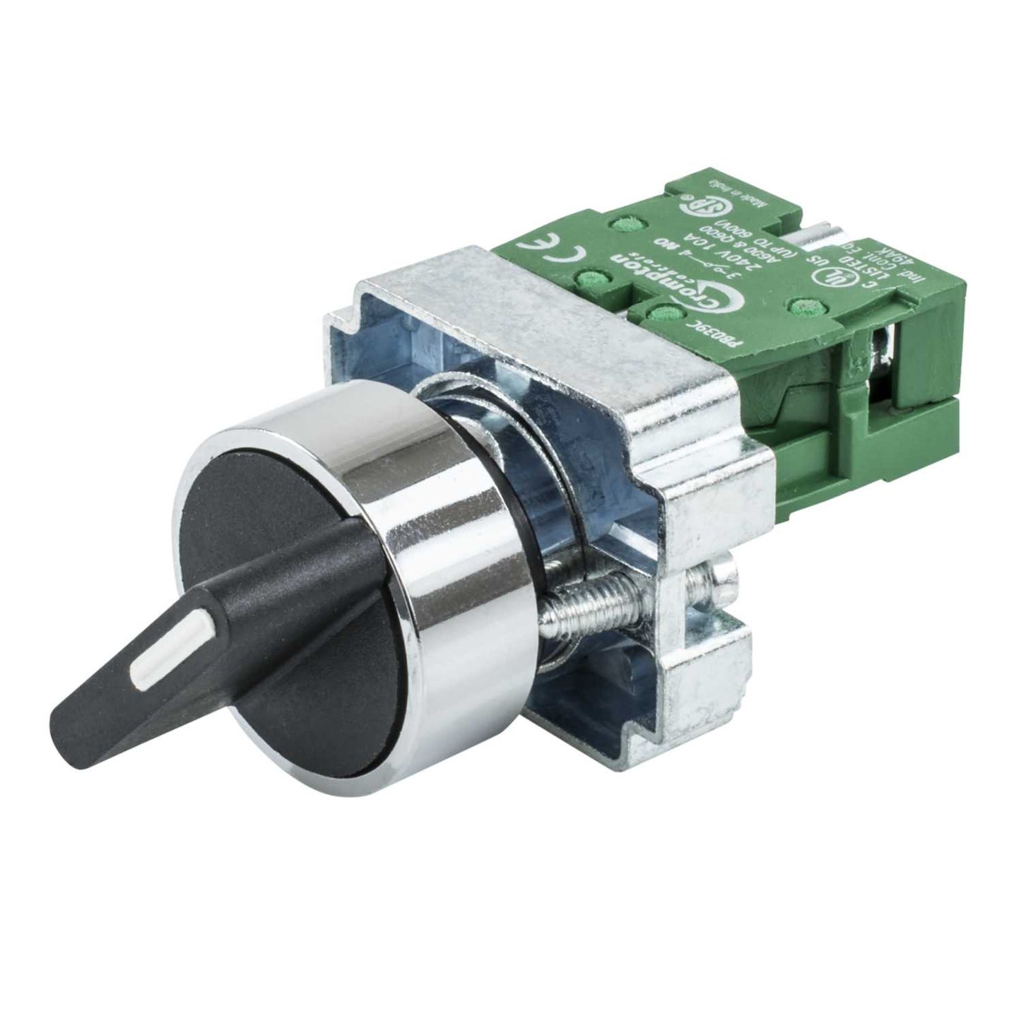 Crompton Selector Switch 2 Position Stay Put 1 NO Contact