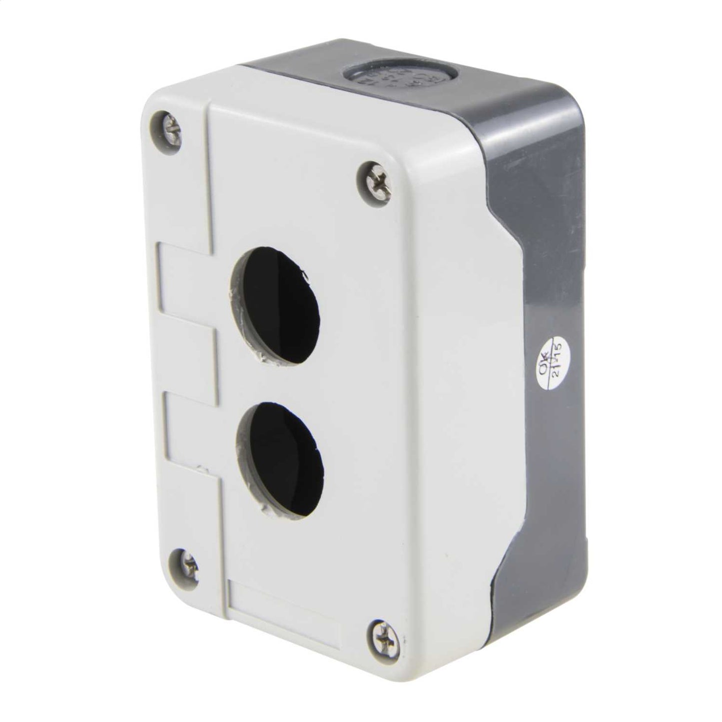 Crompton 2 Way Plastic Empty Pushbutton Station Grey IP65