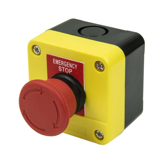 MCG Emergency Stop Twist Release Pushbutton Station IP65