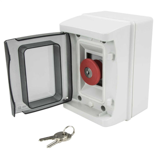 MCG Emergency Stop Key Release Enclosed Pushbutton Station IP65