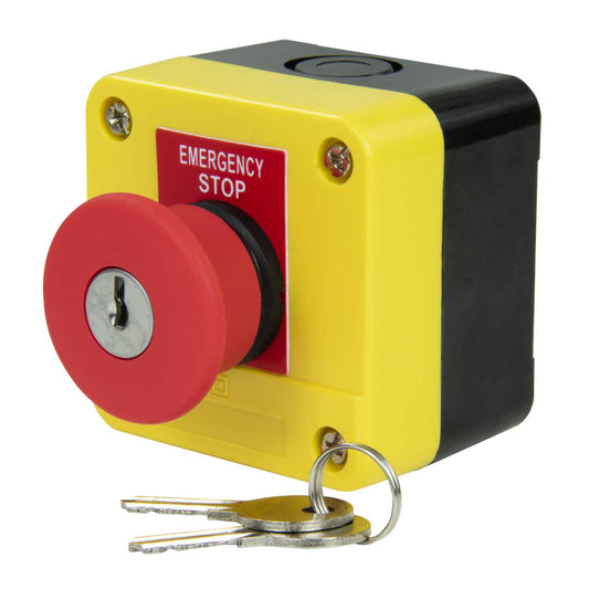 MCG Emergency Stop Key Release Pushbutton Station IP65