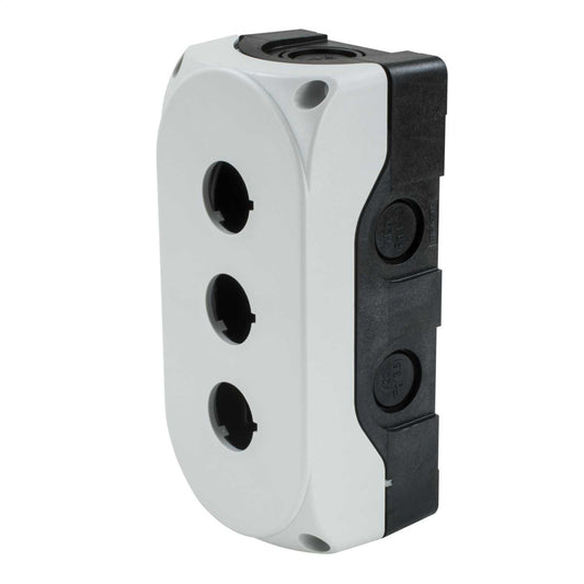 MCG 3 Way Plastic Empty Pushbutton Station Grey IP65