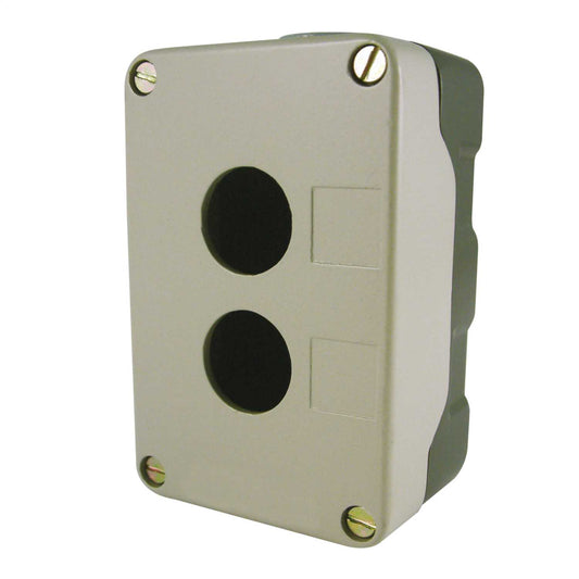 MCG 2 Way Die-Cast Empty Pushbutton Station Grey IP65