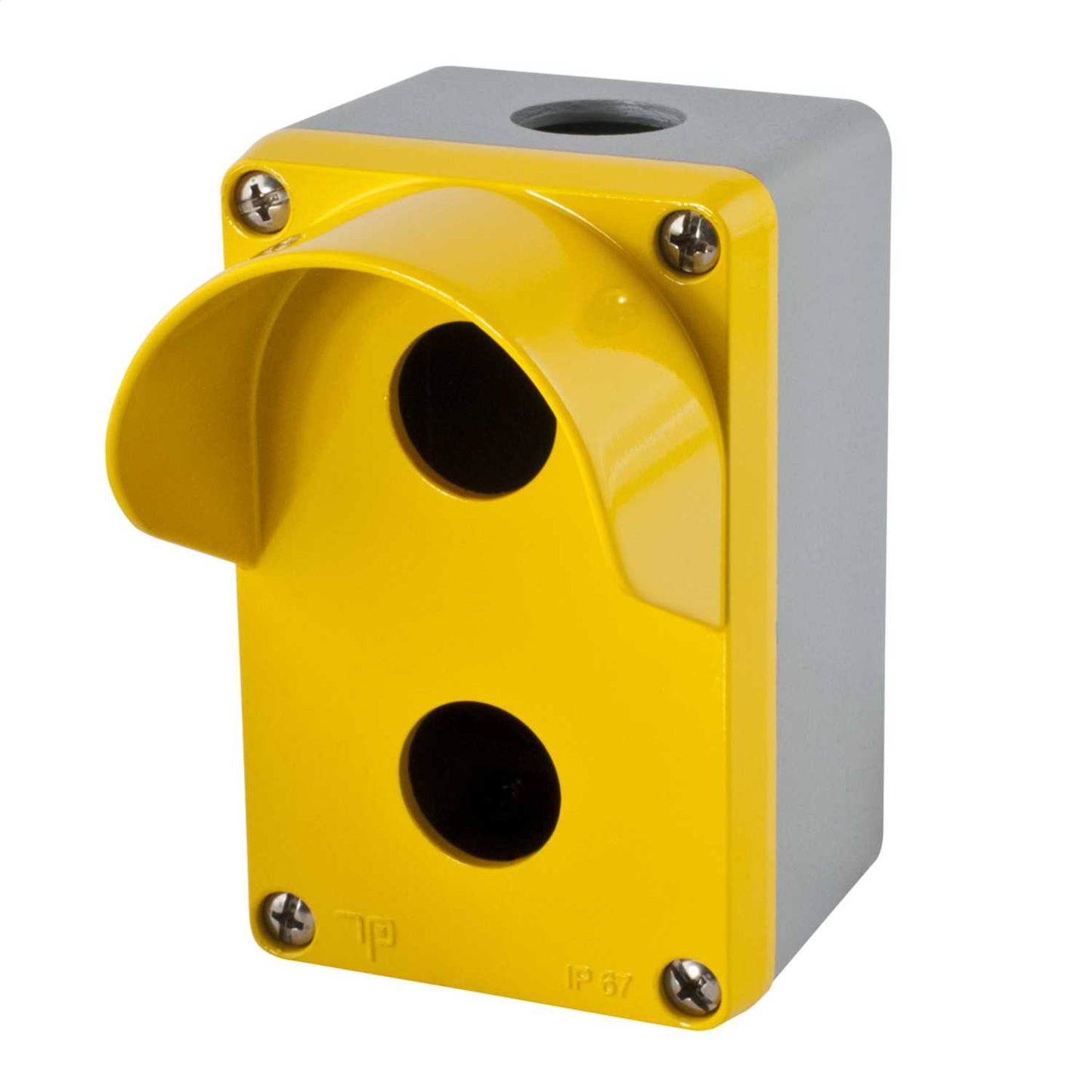 MCG 2 Way Die-Cast Empty Pushbutton Station Yellow / Grey IP65