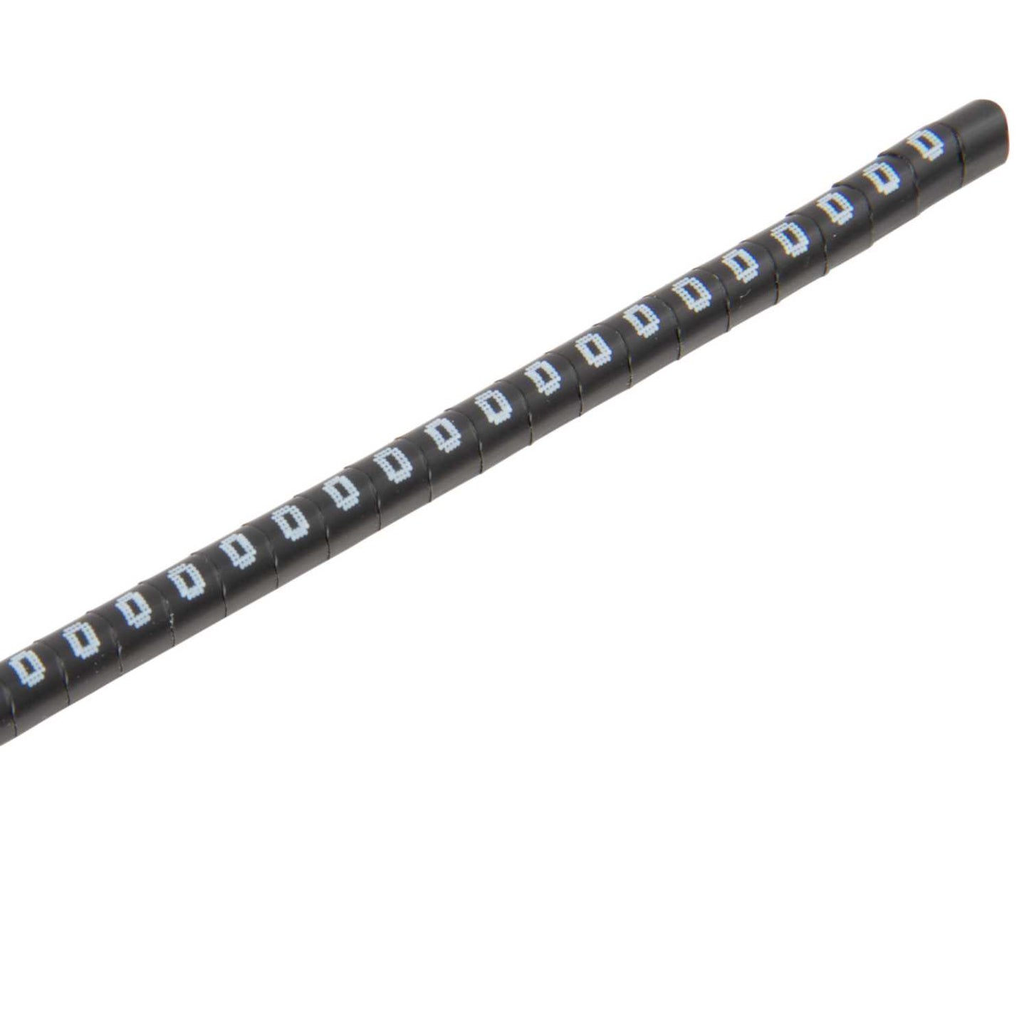 MCG Cable Marker Strip 0 White on Black 2.2 to 5mm (500 Per Reel)