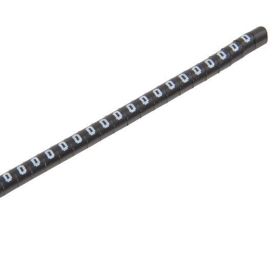 MCG Cable Marker Strip 0 White on Black 2.2 to 5mm (500 Per Reel)