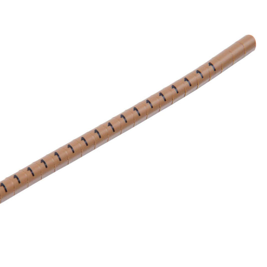 MCG Cable Marker Strip 1 Black on Brown 2.2 to 5mm (500 Per Reel)