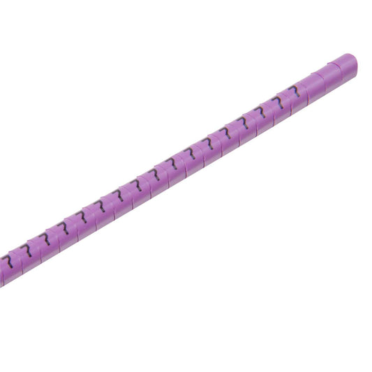 MCG Cable Marker Strip 7 Black on Violet 2.2 to 5mm (500 Per Reel)