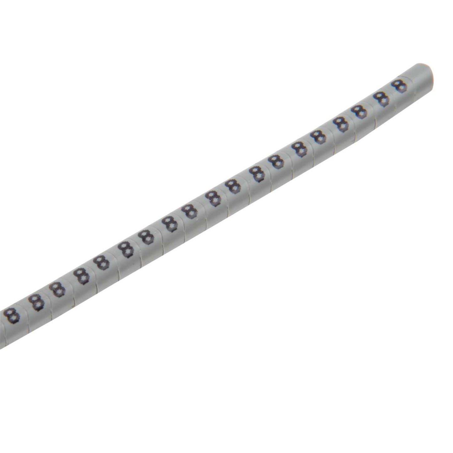 MCG Cable Marker Strip 8 Black on Grey 2.2 to 5mm (500 Per Reel)