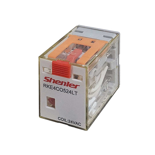 Shenler 14 Pin 24V AC 5A 4 Pole Miniature Changeover Plug In Relay