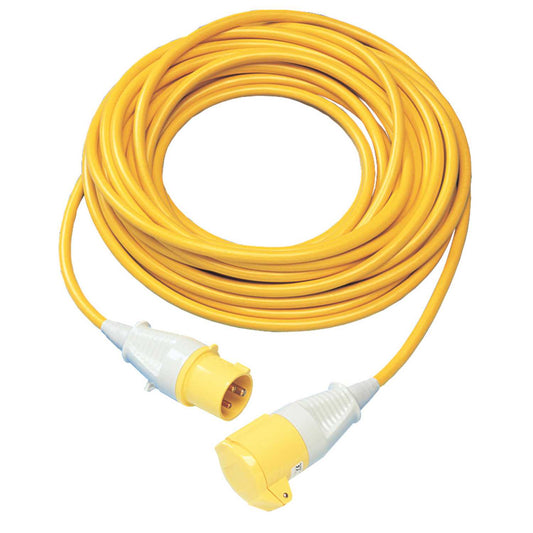 MCG 16A 14m 1.5mm 110V Yellow Site Extension Lead