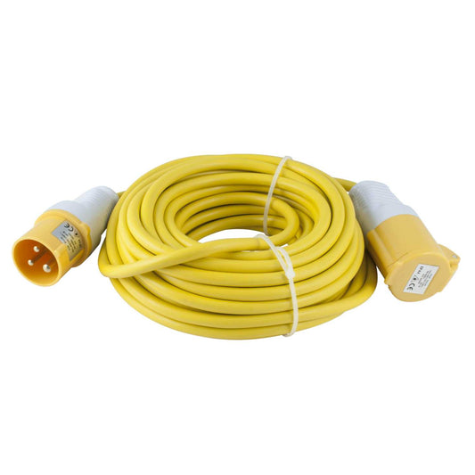 MCG 16A 14m 2.5mm 110V Yellow Site Extension Lead