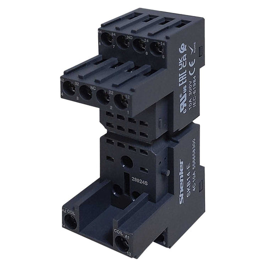 Shenler SKB14-E 14 Pin 4PCO Plug In Minature Relay Base