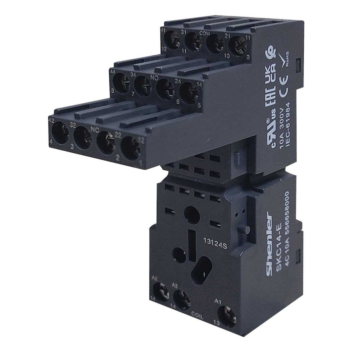 Shenler SCK14-E 14 Pin 4PCO Plug In Minature Relay Base