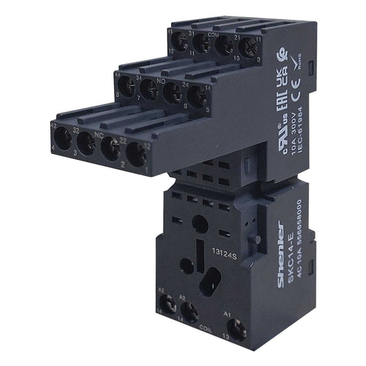 Shenler SCK14-E 14 Pin 4PCO Plug In Minature Relay Base