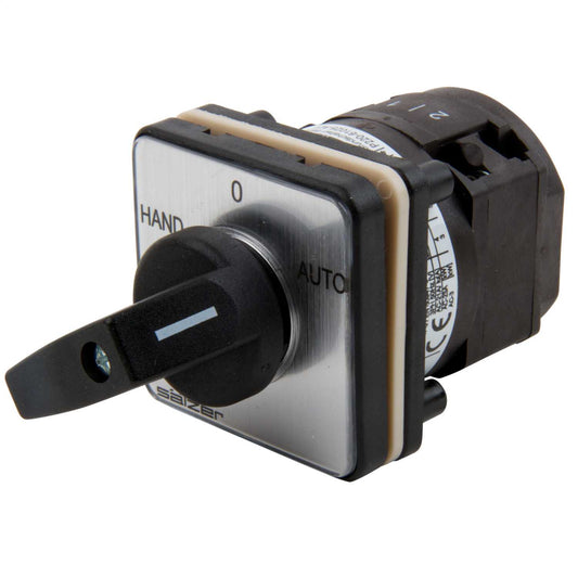 Salzer 20A 1 Pole Panel Mounting Hand Off Auto Switch IP66