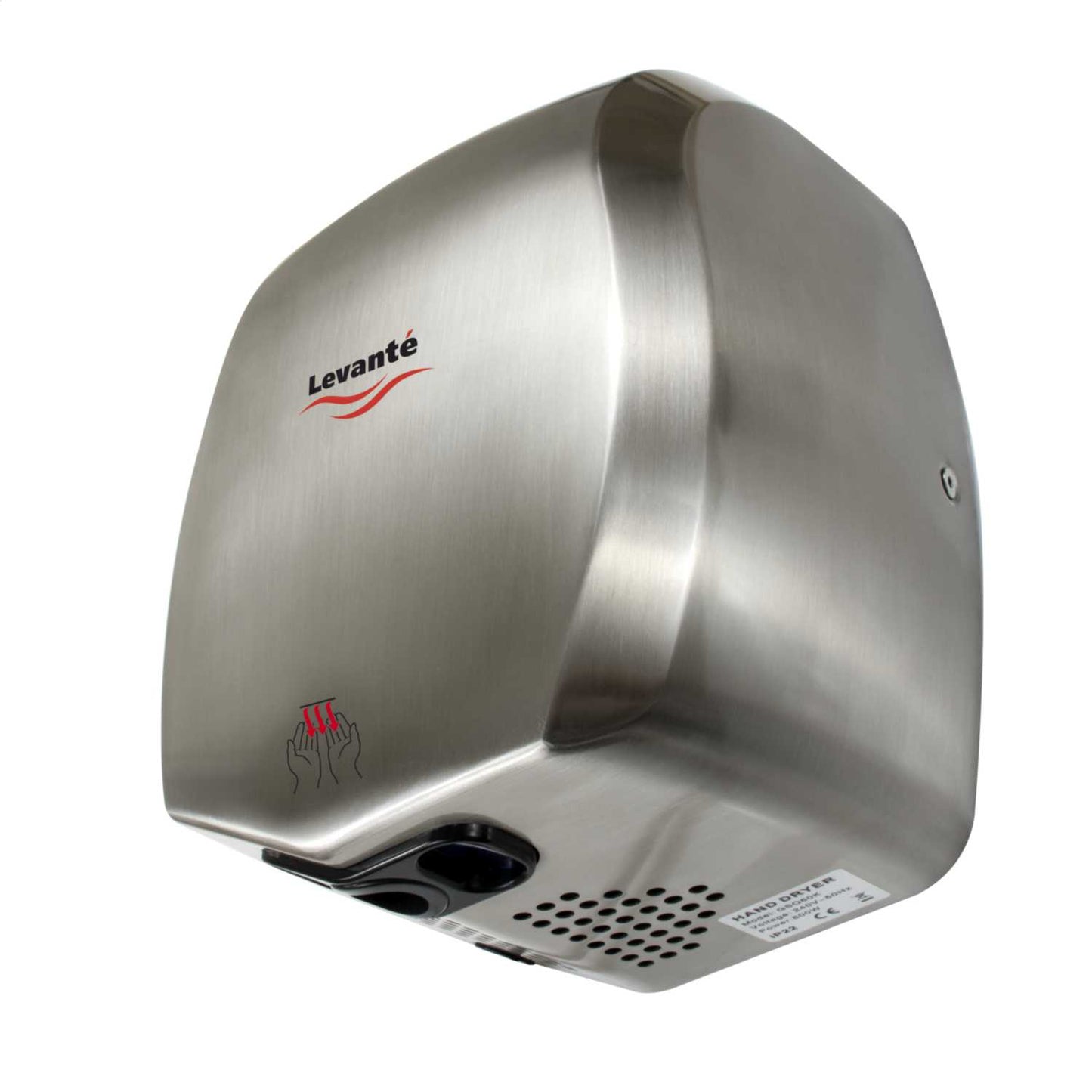 Levante 0.8kW Tempesta Plus Energy Efficient Automatic Hand Dryer Stainless Steel