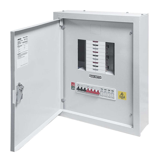 MCG 6 Way TP+N Type B Distribution Board c/w 125A Incomer and Type 2 SPD and TP MCB