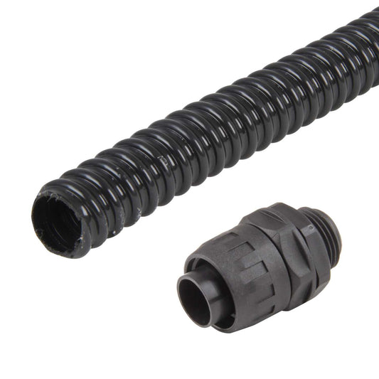 MCG 20mm PVC Spiral Conduit Contractor Pack (10m Reel and 10 Glands)