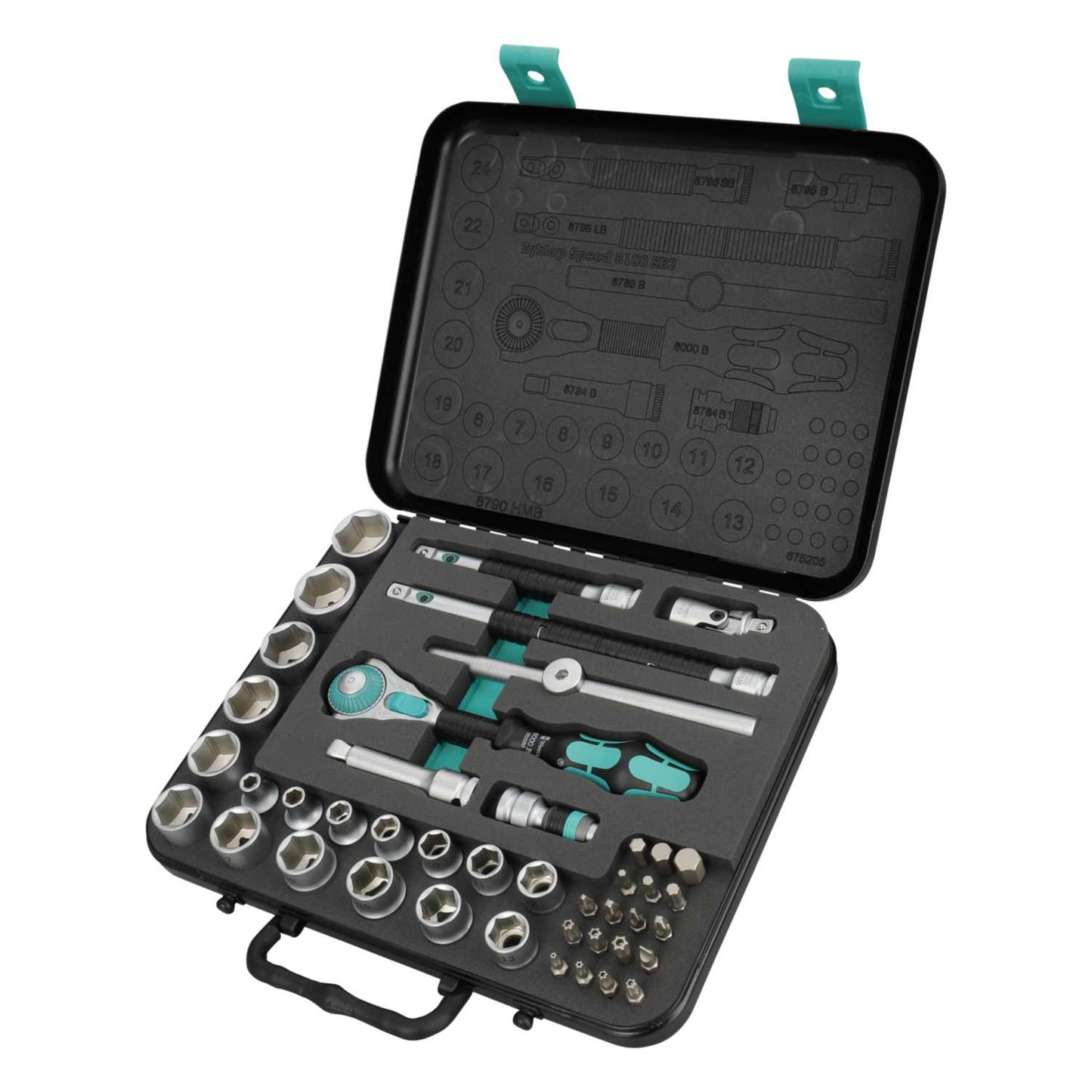 Wera 42 Piece Zyklop Speed 1/4" Drive Metric Ratchet Set