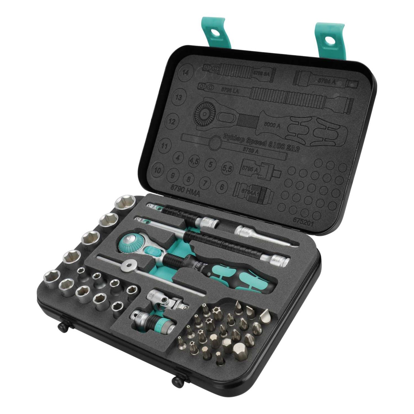 Wera 43 Piece Zyklop Speed 3/8" Drive Metric Ratchet Set