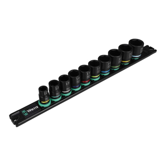 Wera 10 Piece Magnetic Rail B Impaktor Socket Set