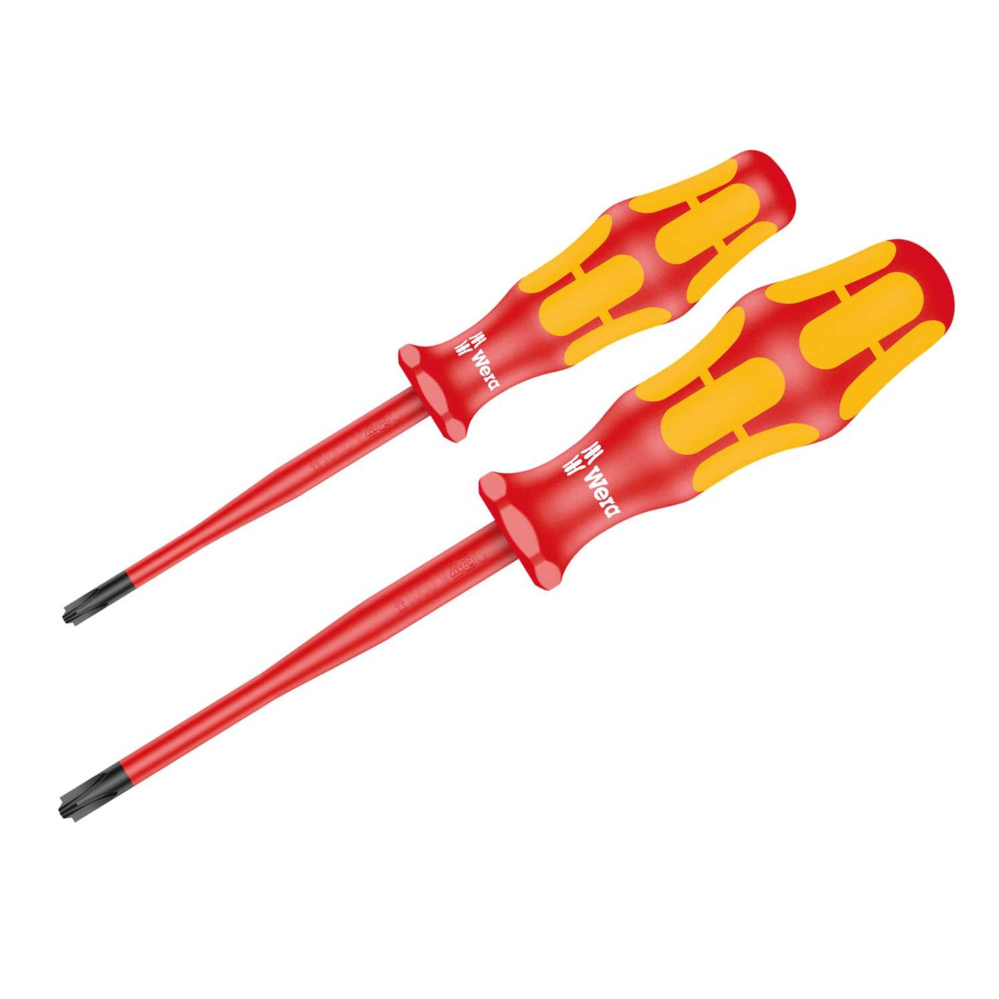 Wera PZ / SL1 and PZ / SL2 Kraftform Plus Series 100 VDE Slim Tip Screwdriver Set
