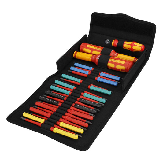Wera 23 Piece Kraftform Kompakt VDE Safe Torque Speed Interchangeable Blade Set
