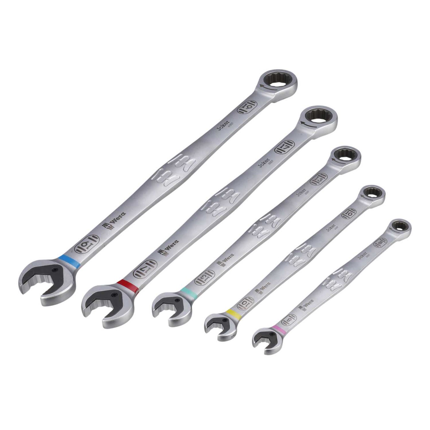Wera 5 Piece Joker 6007 Combination Ratchet Spanner Set