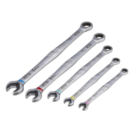 Wera 5 Piece Joker 6007 Combination Ratchet Spanner Set