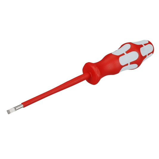 Wera 4mm x 100mm Slotted Kraftform Stainless VDE Screwdriver