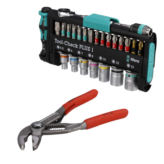 Wera 40 Piece Zyplok Mini Tool-Check Combi 1 Socket and Bit Modular Set