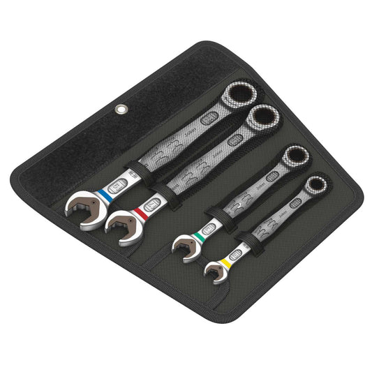 Wera 4 Piece Joker Ratchet Combination Spanner Set