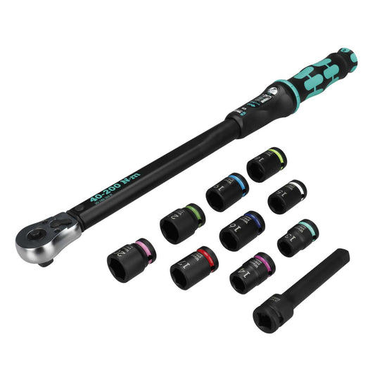 Wera 11 Piece Click-Torque 3 Set 2 For Cement Screwdriving