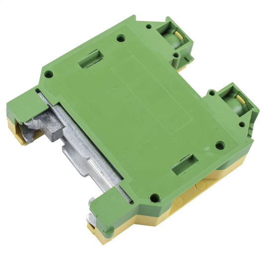 Wieland 35mm Earth DIN Rail Terminal Green / Yellow